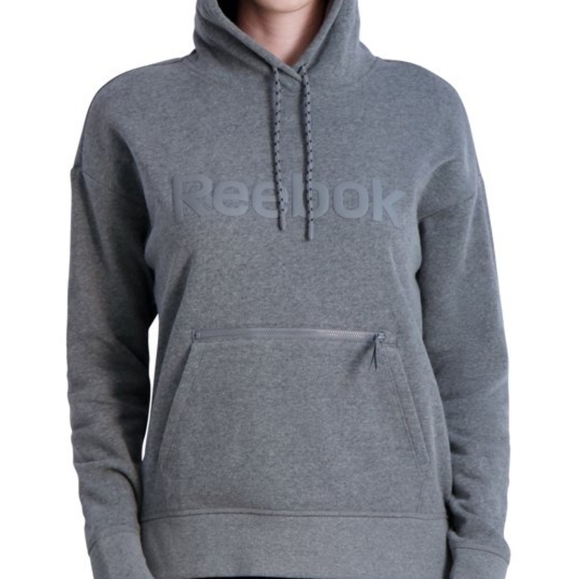 Reebok flint gray hoodie new. Size Large. - Picture 8 of 12